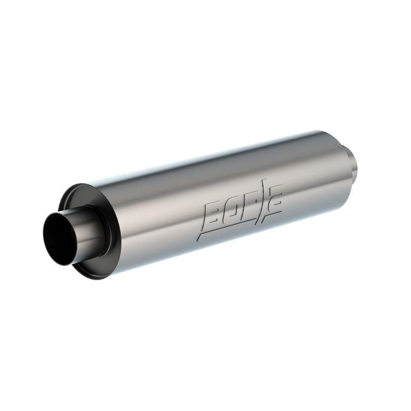 Borla Universal Muffler 6.75 X 24.00in LG. X 3.53 I.D. w/Nipples, Un-notched , OAL 29.00in-SR1 Performance
