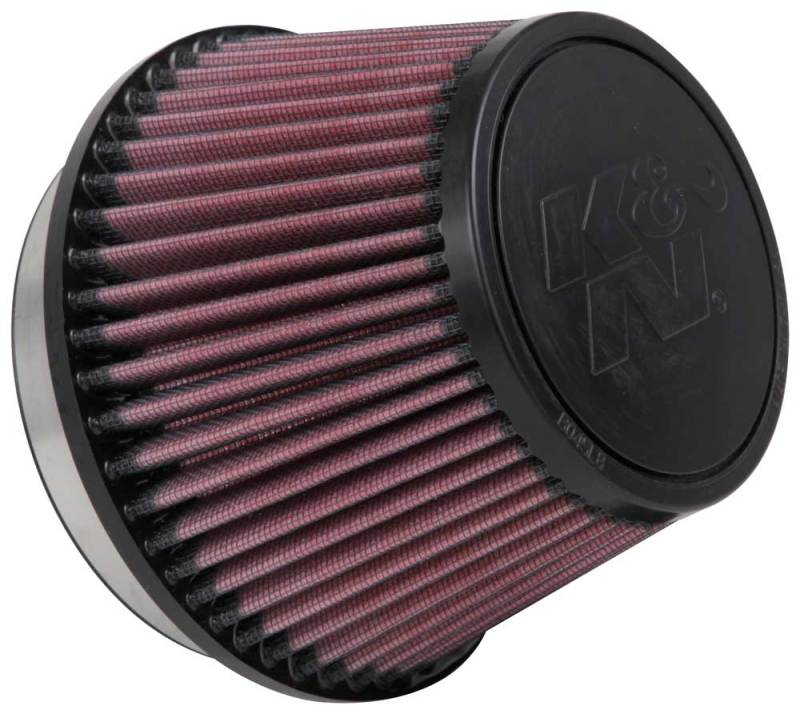 K&N Universal Rubber Filter 5in Flange ID x 6.5in Base OD x 4.5in Top OD x 4.125in Height-SR1 Performance