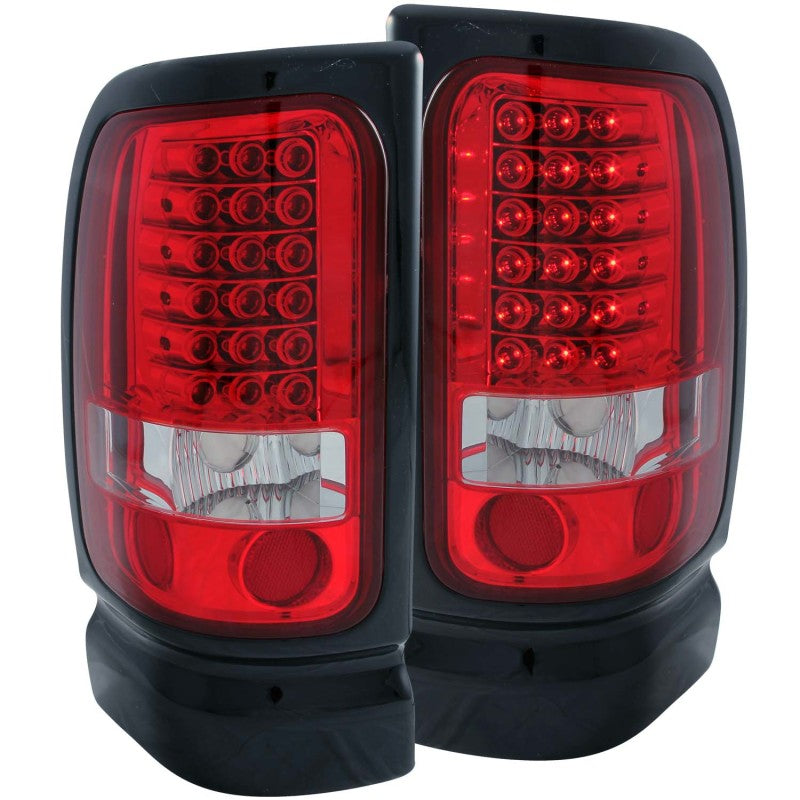 ANZO 1994-2001 Dodge Ram LED Taillights Red/Clear-SR1 Performance