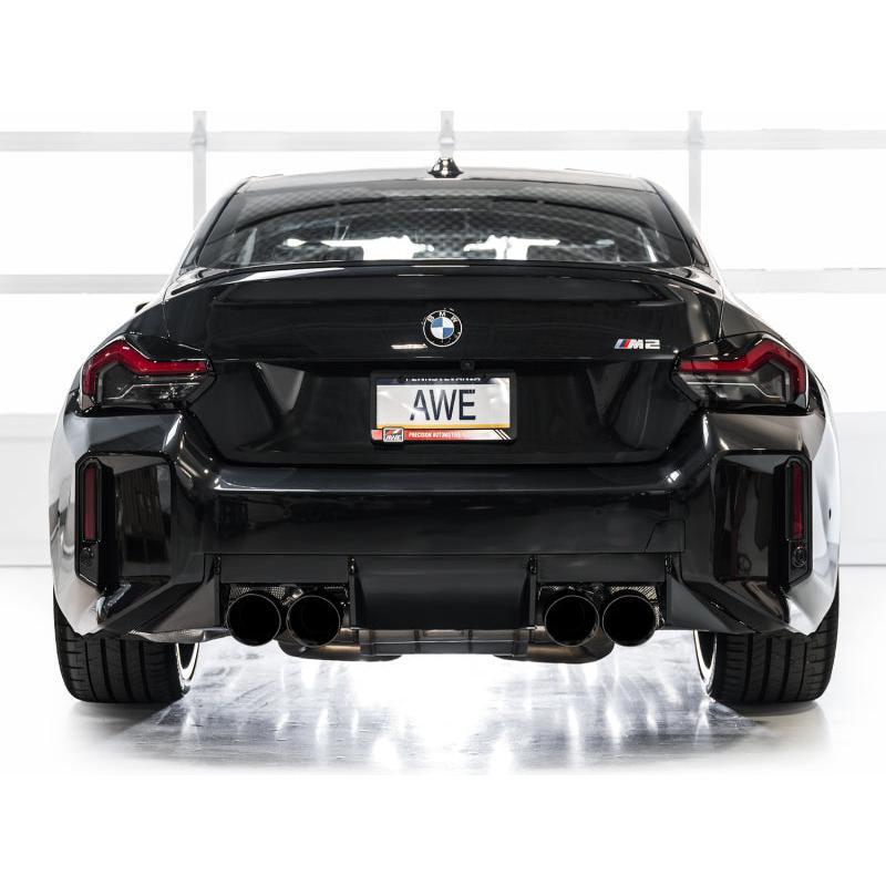 AWE Tuning 23-24 BMW G87 M2 Track Edition Exhaust - Diamond Black Tips-SR1 Performance