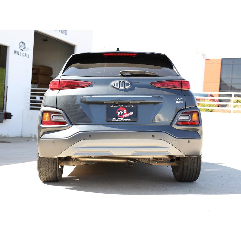 aFe Takeda 2-1/2in 304 SS Axle-Back Exhaust (No Muffler) 18-21 Hyundai Kona L4 1.6L (t)-SR1 Performance