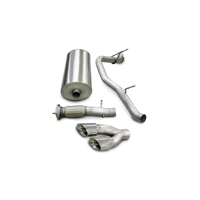 Corsa 2007-2010 Cadillac Escalade 6.2L V8 Polished Sport Cat-Back Exhaust-SR1 Performance