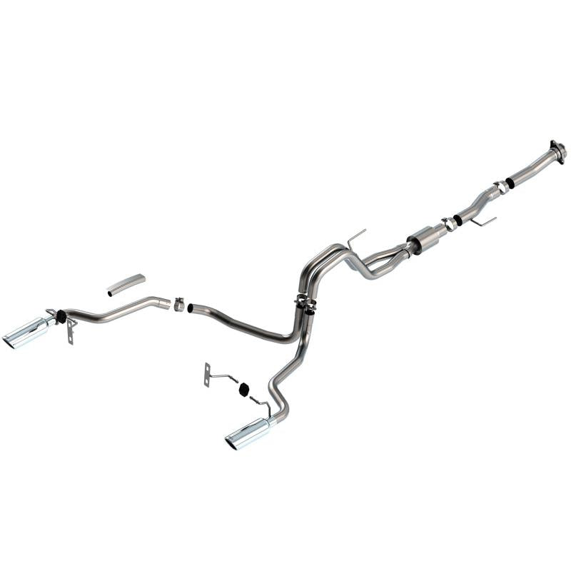 Borla F-150 2021 5.0L 2dr RC SB (122.8 WB) XL/XLT 3/2.25 SRE Cat-Back ATAK Chrome Tips-SR1 Performance
