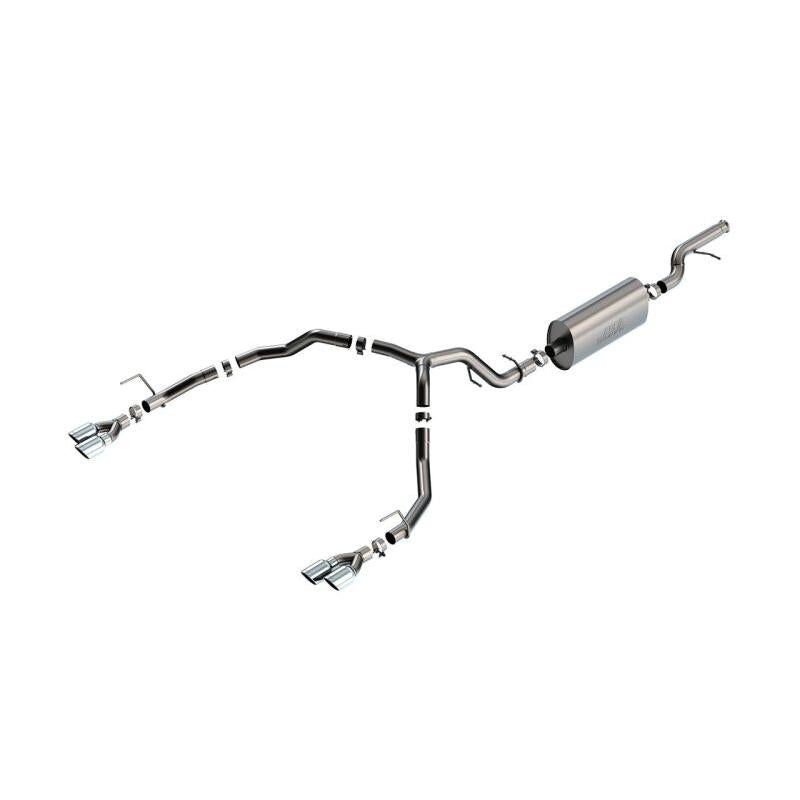 Borla 21-22 Chevrolet Tahoe 5.3L V8 2/4WD 4DR 3.00in/2.75in Touring Cat-Back Exhaust w/ Chrome Tips-SR1 Performance