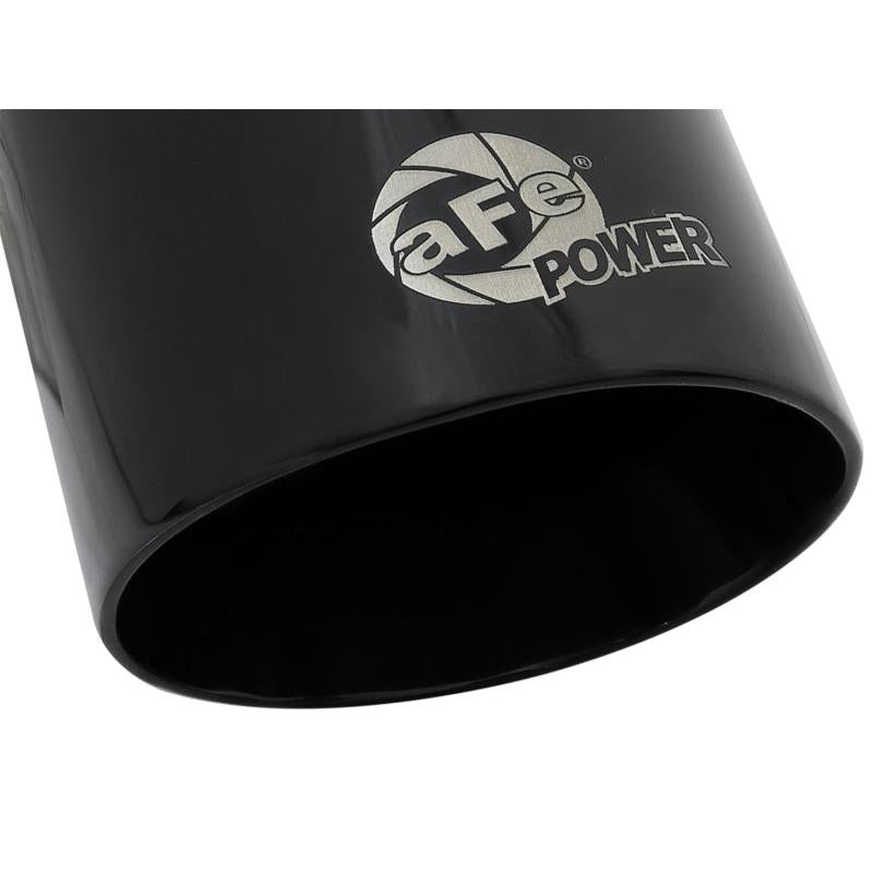 aFe MACH Force-Xp Universal 409 SS Single-Wall Clamp-On Exhaust Tip - Black-SR1 Performance