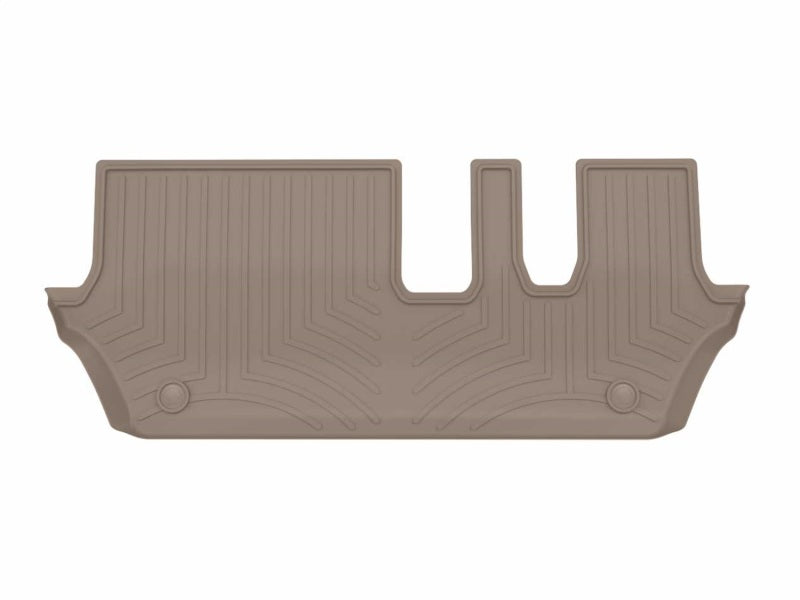 WeatherTech FloorLiner DigitalFit for Infiniti QX80 and Nissan Armada, Second Row Rear Floor Mat, Tan - Part 4519055