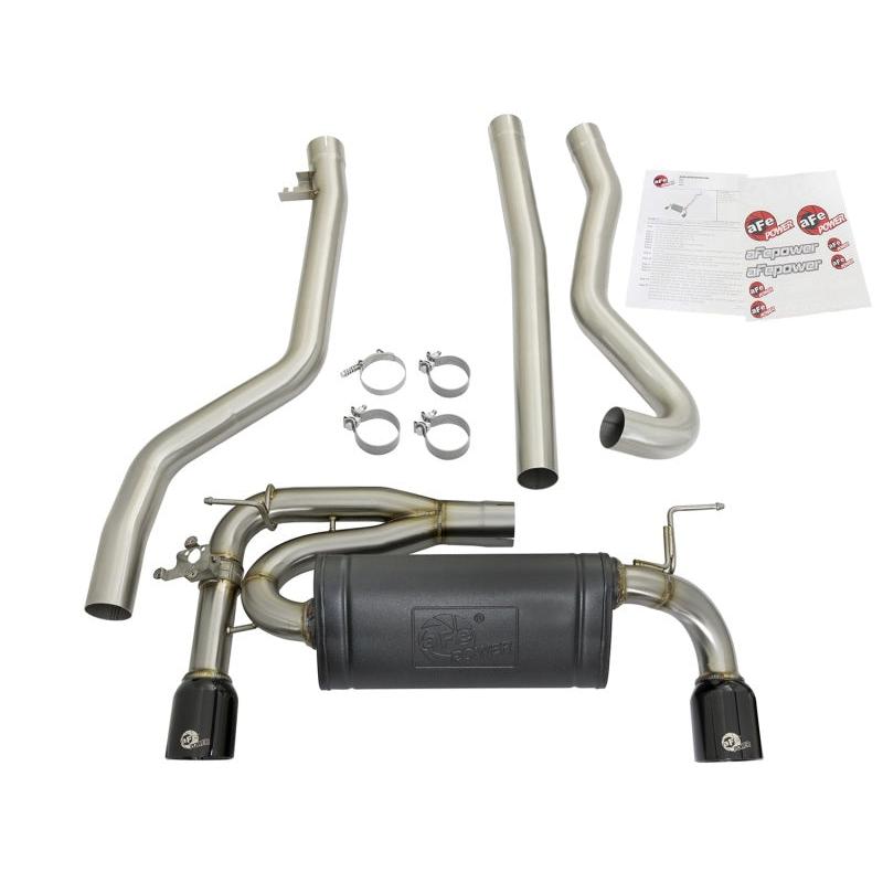 aFe MACHForce XP Exhausts Cat-Back SS 16-17 BMW 340i/iX 440i/iX (F3X) L6-3.0L (B58) w/Black Tips-SR1 Performance