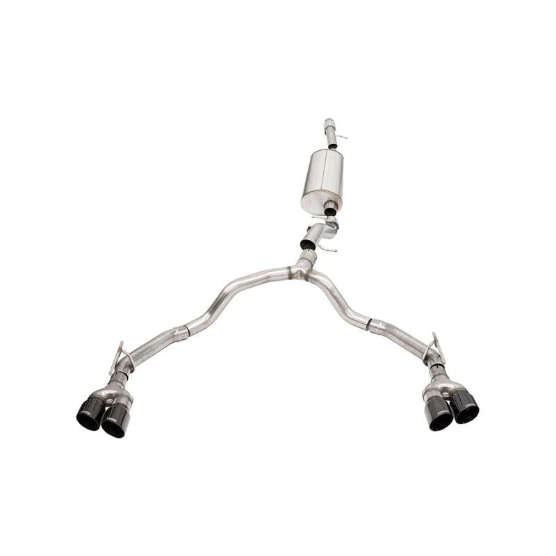 Corsa 2021-2023 Tahoe / GMC Yukon 4DR 6.2L 4WD Dual Rear 3in - 2.75in Sport Cat-Back DW 4in BLKTips-SR1 Performance