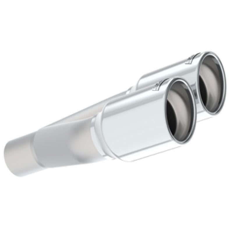 Borla Universal Polished Tip Dual Round Rolled Angle-Cut (inlet 2in. Outlet 3in) *NO Returns*-SR1 Performance