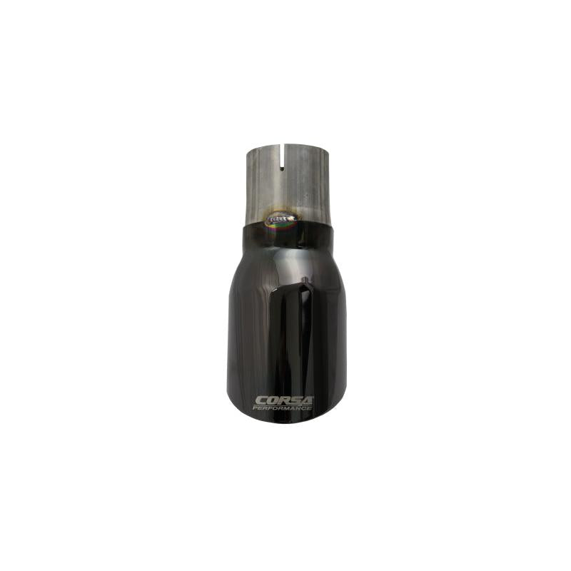 Corsa Single Universal 2.75in Inlet / 4in Outlet Black PVD Pro-Series Tip Kit-SR1 Performance