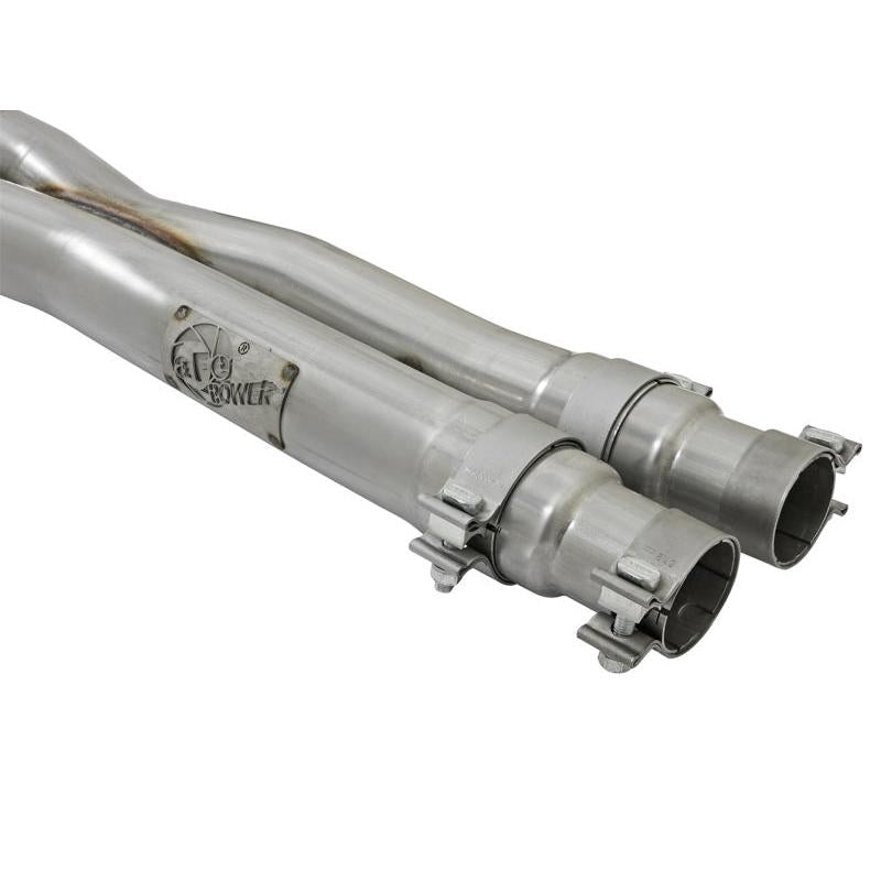 aFe MACHForce XP 3in 304 SS Sport Tone Cat-Back w/ Black Tips 15-17 Ford Mustang V6-3.7L/V8-5.0L-SR1 Performance