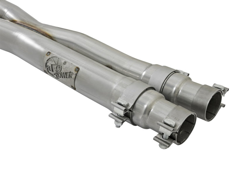 aFe MACHForce XP 3in Aggressive Toned Cat-Back Exhausts w/ Polished Tips 15-17 Ford Mustang V6/V8-SR1 Performance