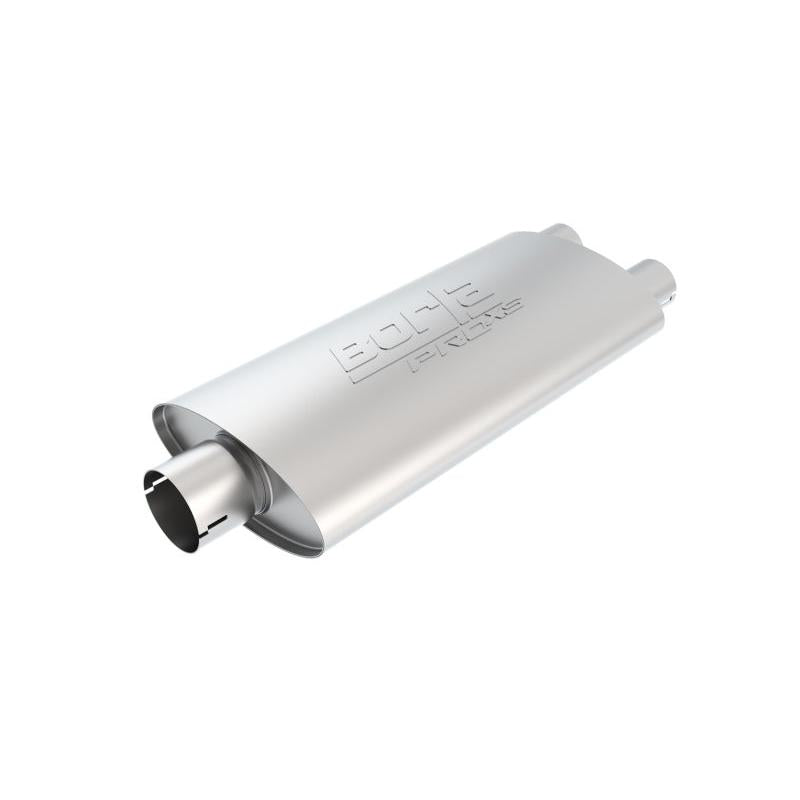 Borla Universal Center/Dual Oval 3in In/2.25in Out 19in x 4in x 9.5in Notched ProXS Muffler-SR1 Performance