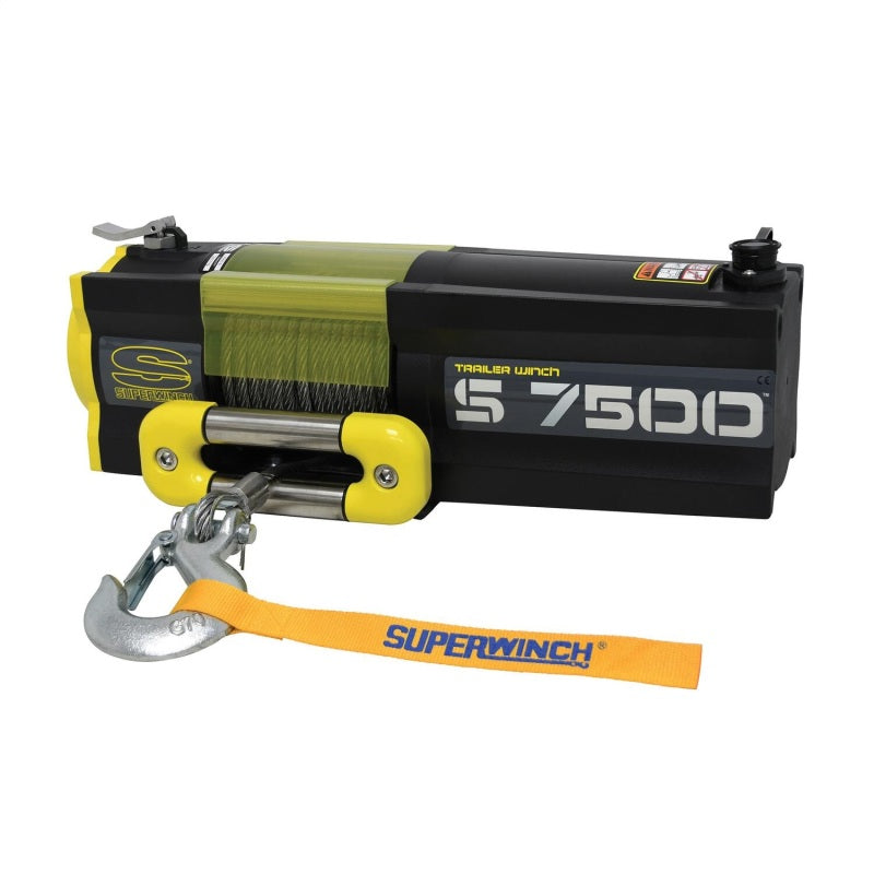 Superwinch 7500 LBS 12V DC 5/16in x 54ft Steel Rope S7500 Winch-SR1 Performance