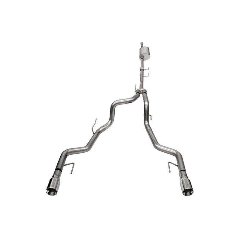 Corsa 2021-2024 2023 Ford F-150 SuperCrew/5.5ft Bed 3.5L V6 Sport Cat-Back Dual Rear Exit-Polished-SR1 Performance