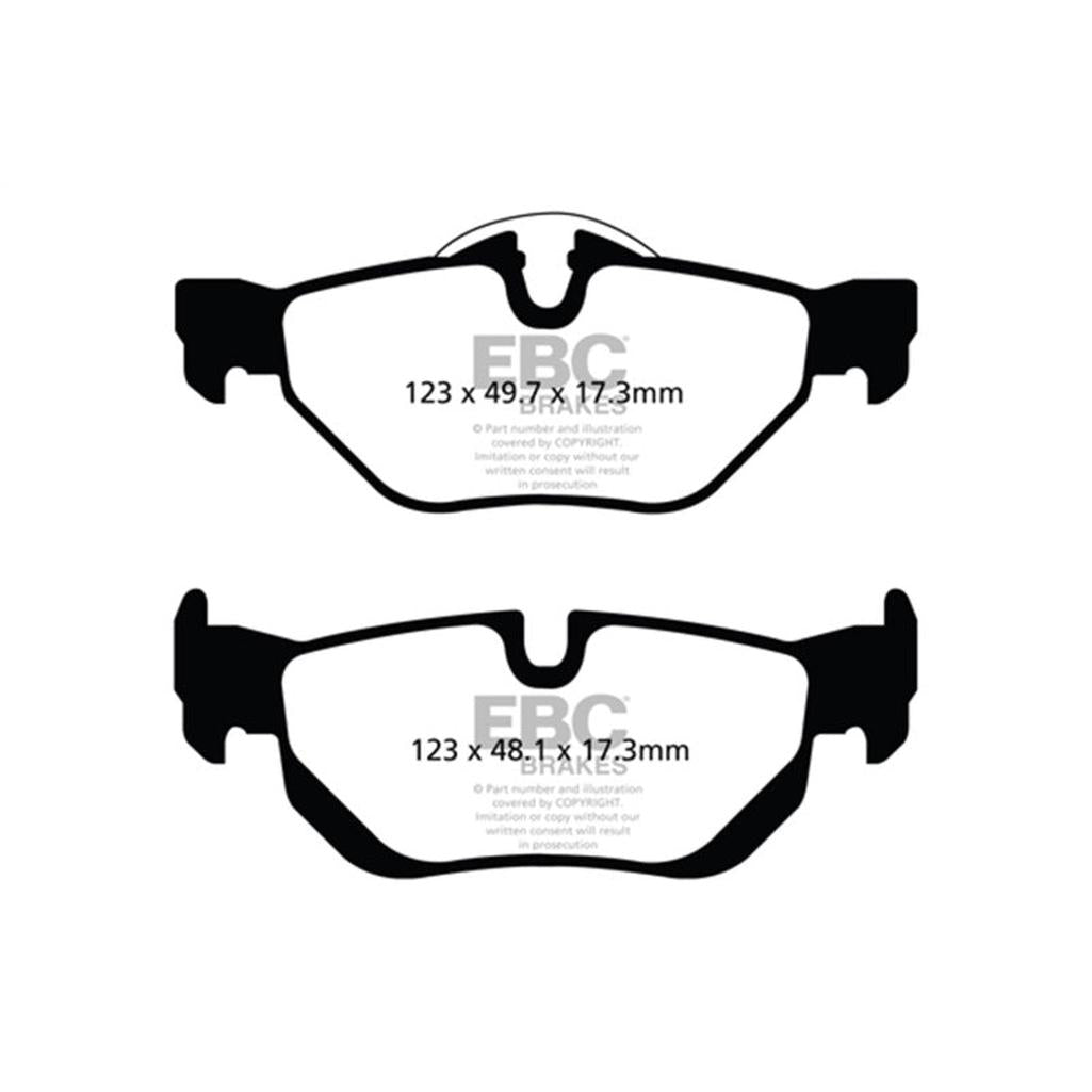 EBC Bluestuff NDX Full Race Rear Brake Pads for BMW 2006-2013