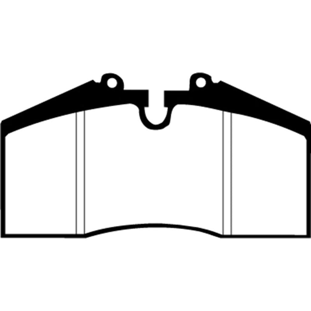 EBC Redstuff Ceramic Low Dust Rear Brake Pads for Porsche 911 and 928 – Part DP3767C