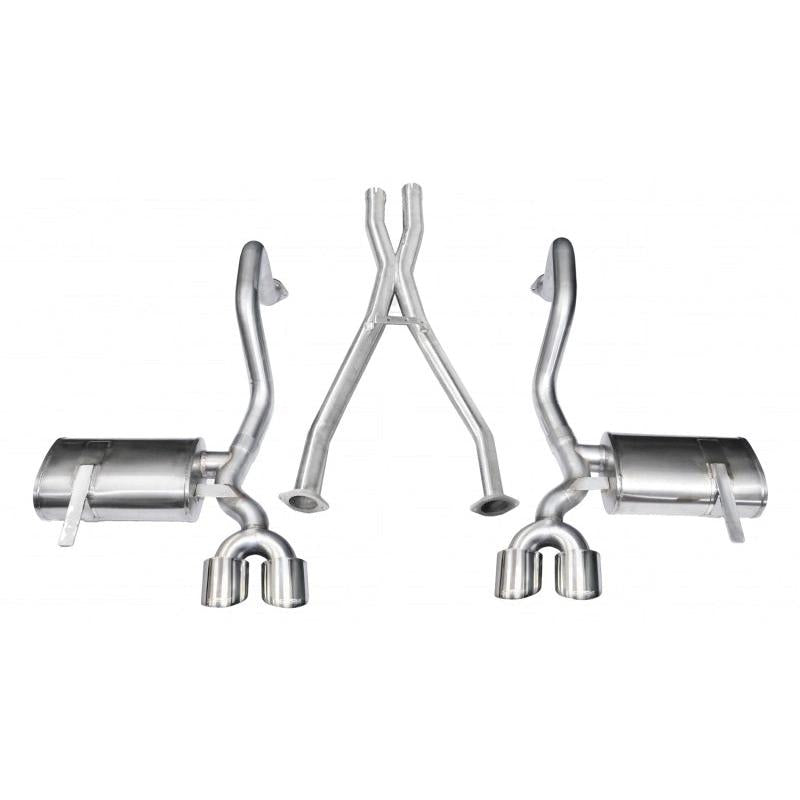 Corsa 1997-2004 Chevrolet Corvette C5 Z06 5.7L V8 Polished Xtreme Cat-Back + XO Exhaust-SR1 Performance