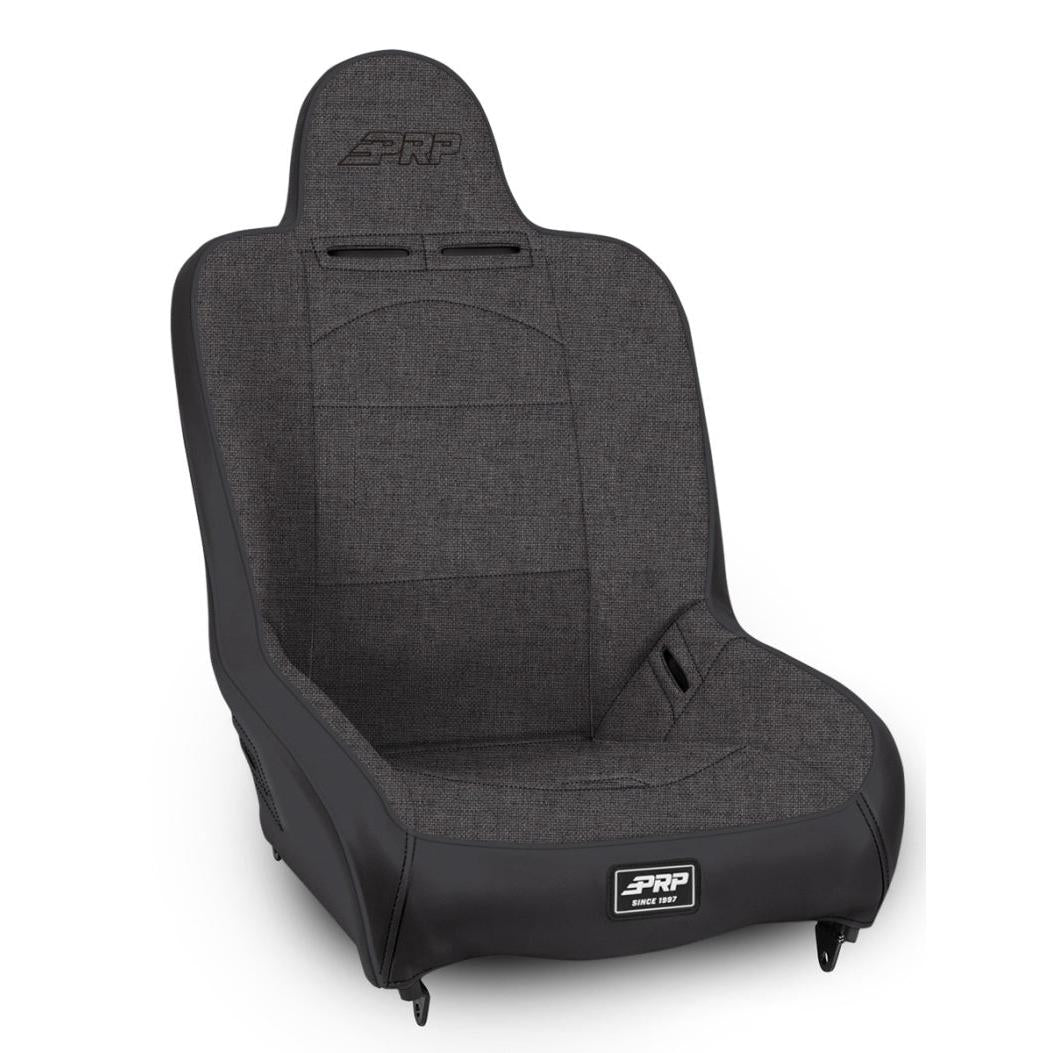 PRP Premier High Back Suspension Seat (Two Neck Slots) - All Grey-SR1 Performance