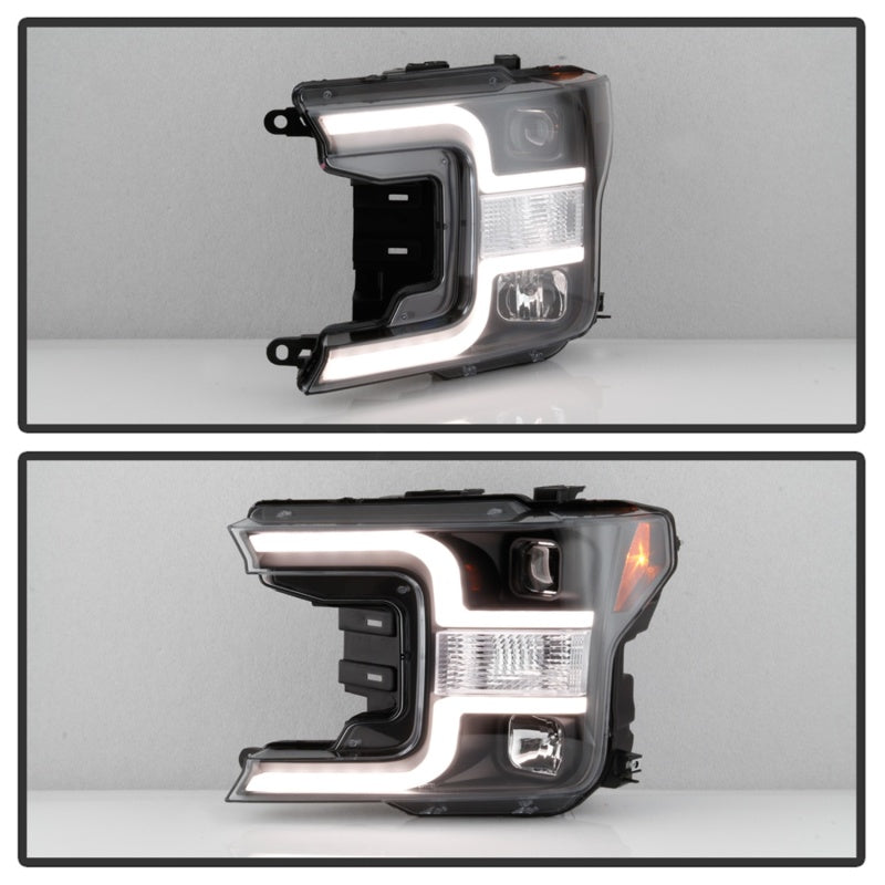 Spyder 18-19 Ford F-150 Projector Headlights - Halogen Model Only - Black PRO-YD-FF15018-LB-BK-SR1 Performance