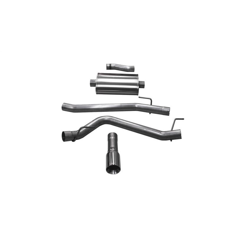 Corsa 2020-2024 Jeep Gladiator JT 3.6L Single Side Exit Cat-Back Exhaust w/ Single 4in PolishedTip-SR1 Performance