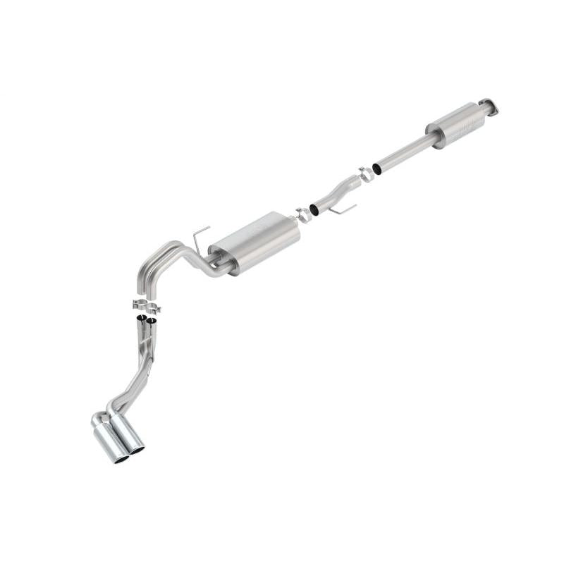 Borla 15-16 Ford F-150 3.5L EcoBoost Ext. Cab Std. Bed Catback Exhaust S-Type Truck Side Exit-SR1 Performance