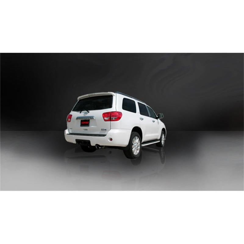 Corsa 2008-2017 Toyota Sequoia 5.7L V8 Touring Cat-Back Exhaust w/Black 4in Tip-SR1 Performance