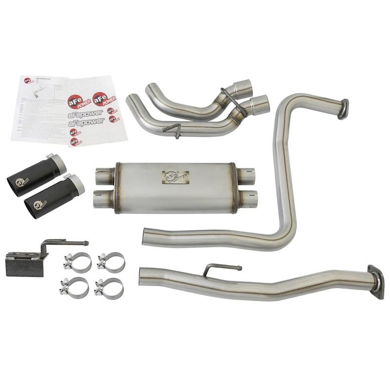 aFe Rebel Series 3in 409 SS Cat-Back Exhaust w/ Black Tips 04-15 Nissan Titan V8 5.6L-SR1 Performance