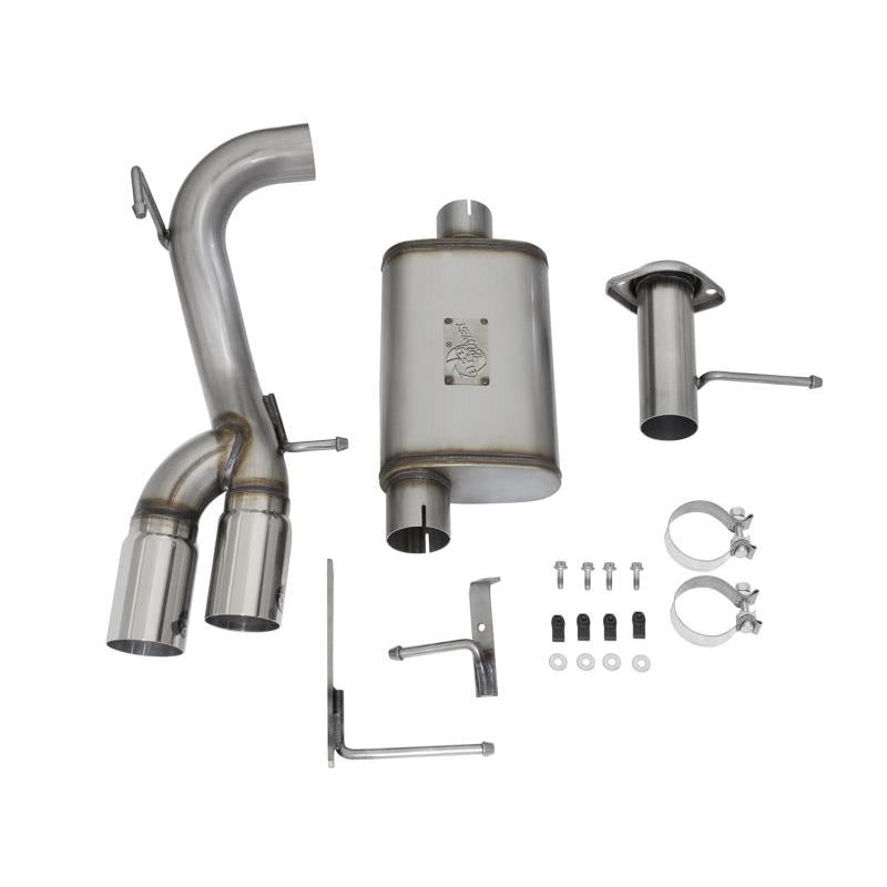 aFe Rebel Series CB 3in Middle Side Exit SS Exht w/Polish Tips 15-17 Chevy Colorado / GMC Canyon-SR1 Performance
