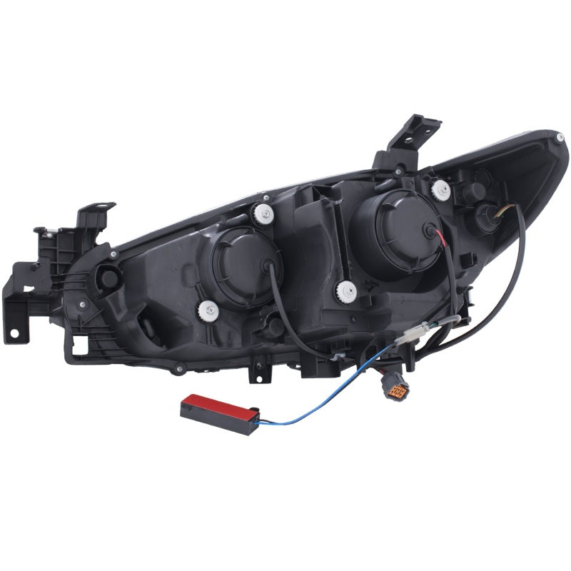 ANZO 2014-2015 Mazda 6 Projector Headlights w/ Plank Style Design Black-SR1 Performance