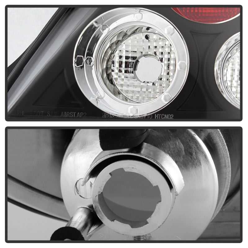 Spyder Hyundai Tiburon 03-05 Euro Style Tail Lights Black ALT-YD-HYT03-BK-SR1 Performance