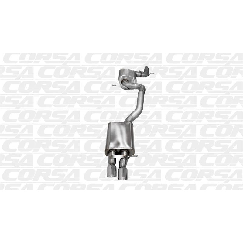 Corsa 06-10 Volkswagen GLI Mk5 Black Touring 3.0in Cat-Back Single Rear Exitn Black Pro-Seri-SR1 Performance