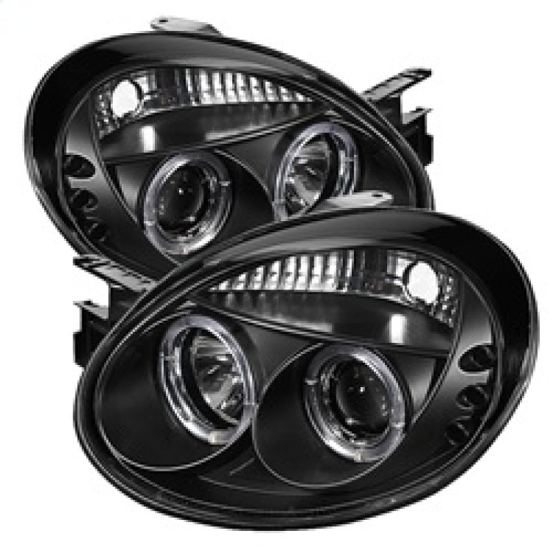 Spyder Dodge Neon 03-05 Projector Headlights LED Halo LED Black High H1 Low H1 PRO-YD-DN03-HL-BK-SR1 Performance