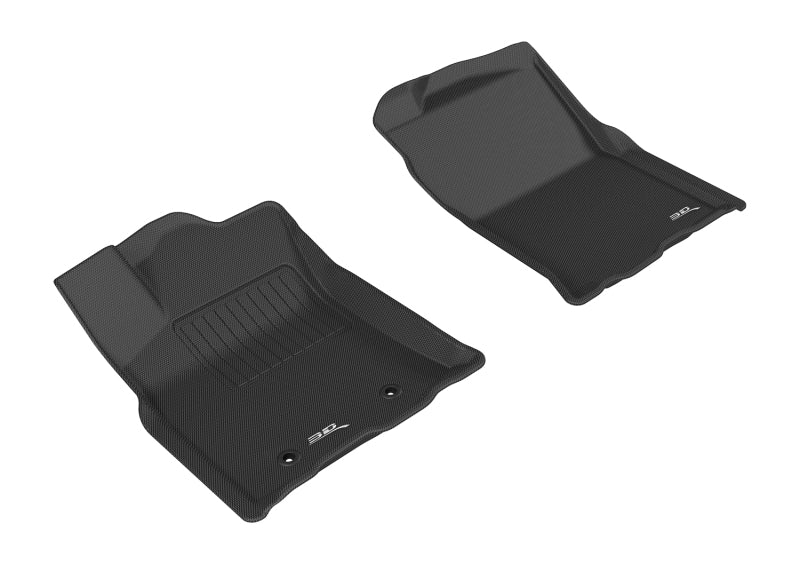 3D MAXpider 2016-2017 Toyota Tacoma Access Cab/Double Cab Kagu 1st Row Floormat - Black-SR1 Performance