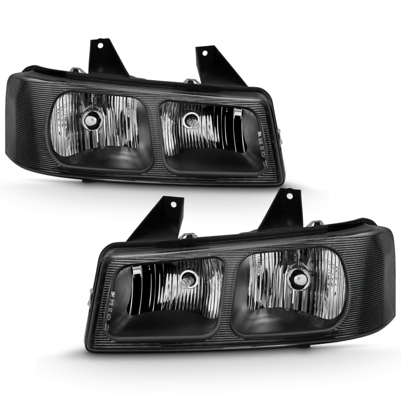 ANZO 2003-2017 Chevy Express Crystal Headlight Black-SR1 Performance