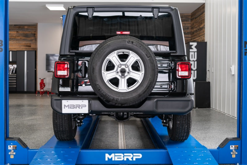 MBRP 18-20 Jeep Wrangler JL 2.5in Single Rear Exit Cat Back Exhaust - Aluminum-SR1 Performance