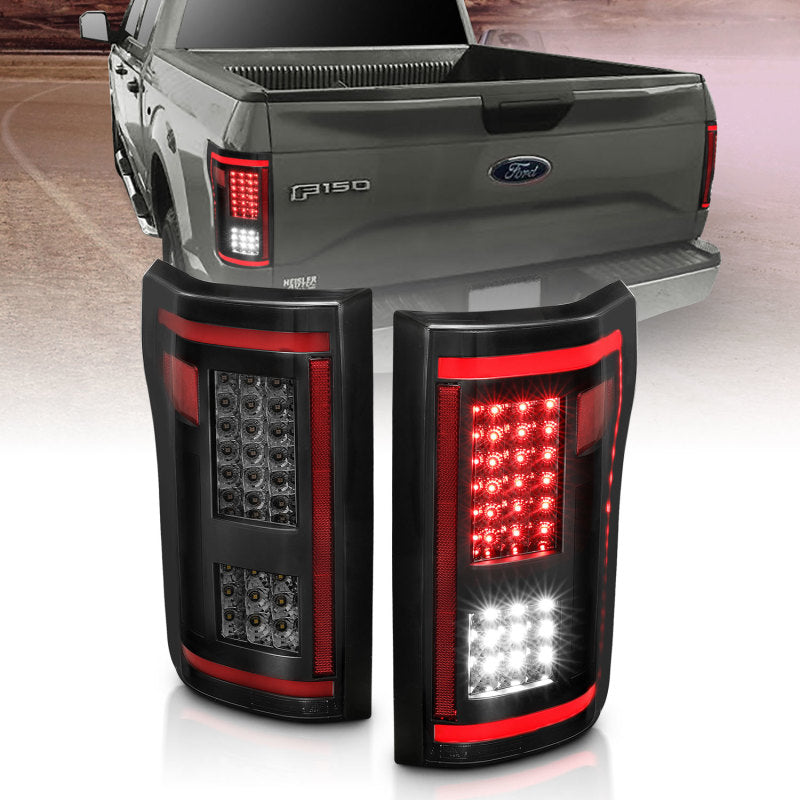 ANZO 15-17 Ford F-150 LED Taillights - Smoke-SR1 Performance
