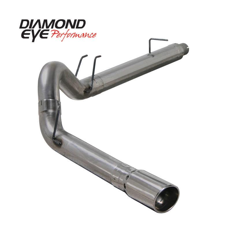 Diamond Eye KIT 5in DPF-BACK SGL SS 08-09 6 4L F250-F350 PCKGD BX46X14X14OD EL-PL-SR1 Performance