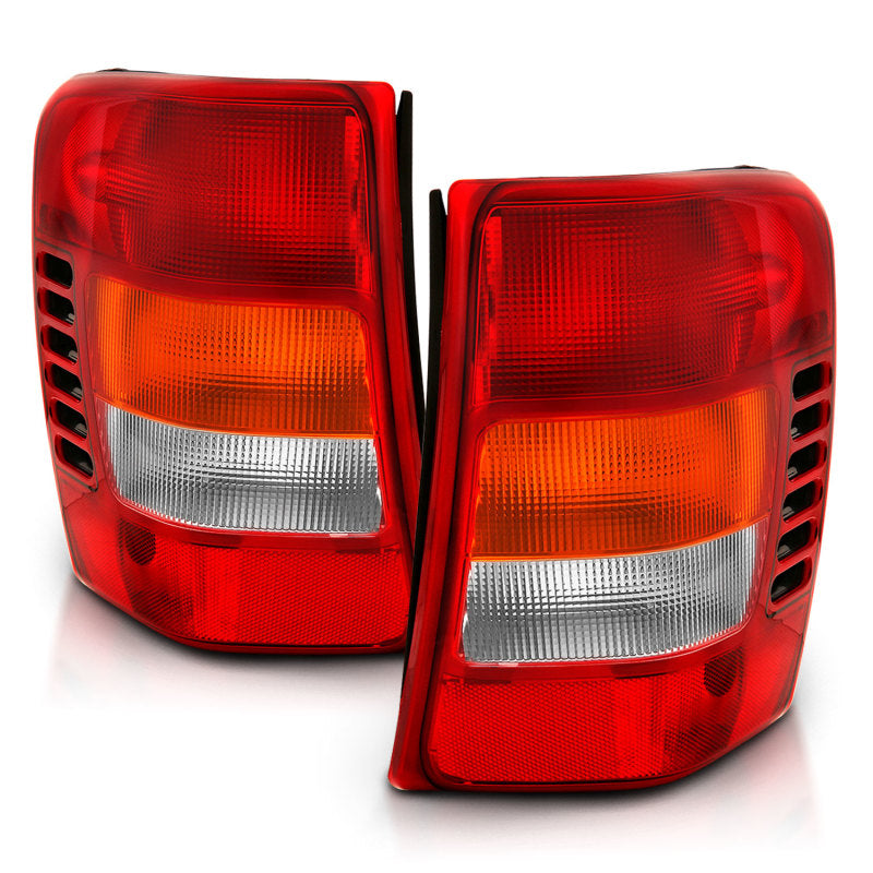 ANZO 1999-2004 Jeep Grand Cherokee Taillight Red/Clear Lens (OE Replacement)-SR1 Performance