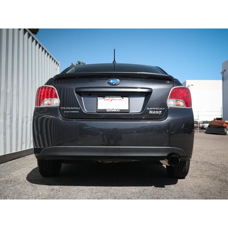 aFe POWER Takeda 12-16 Subaru Impreza 2.0L 2.5in 304SS CB Exhaust w/ Black Tips-SR1 Performance