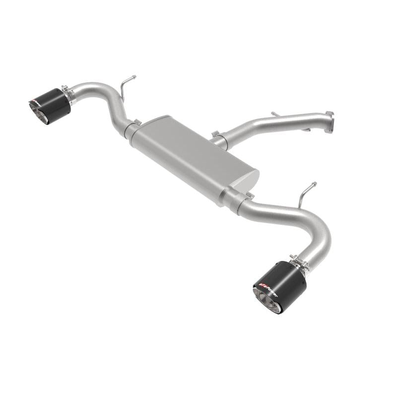 aFe Takeda 2.5in 409 SS Axle-Back Exhaust System Carbon Fiber 18-20 Hyundai Elantra GT L4-1.6L(t)-SR1 Performance