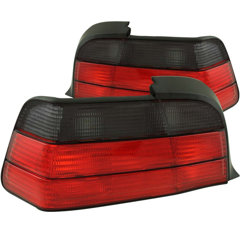 ANZO 1992-1998 BMW 3 Series E36 Coupe/Convertable Taillights Red/Smoke-SR1 Performance