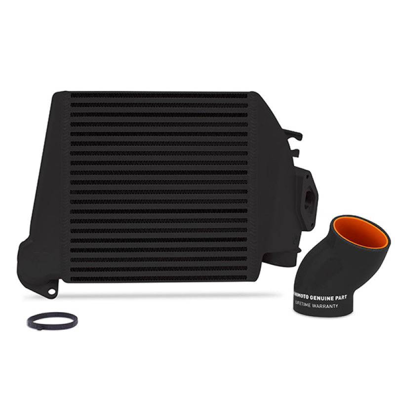 Mishimoto 08-14 Subaru WRX Top-Mount Intercooler Kit - Powder Coated Black & Black Hoses-SR1 Performance