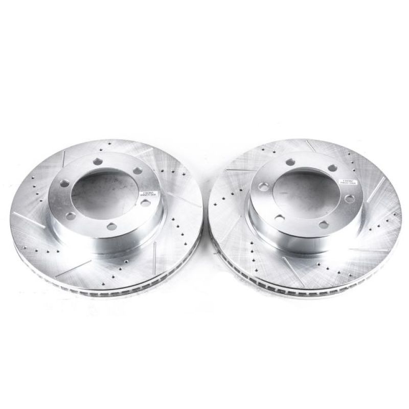 Power Stop 01-07 Toyota Sequoia Front Evolution Drilled & Slotted Rotors - Pair-SR1 Performance