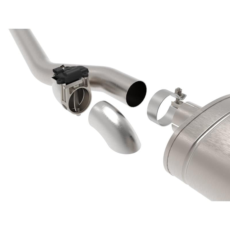 aFe Gemini XV 3in 304 SS Cat-Back Exhaust w/ Cutout 19-21 GM Silverado/Sierra 1500 V8- w/ Black Tips-SR1 Performance