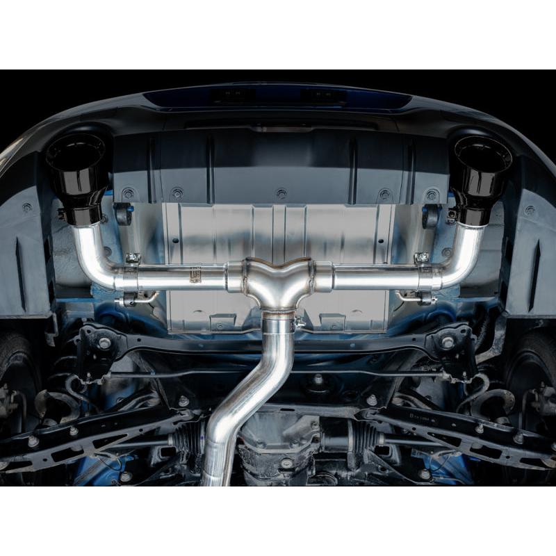 AWE Subaru BRZ / Toyota GR86 / Toyota 86 Track Edition Cat-Back Exhaust- Diamond Black Tips-SR1 Performance