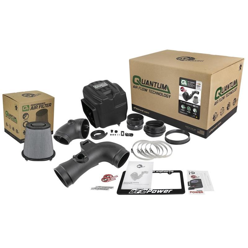 aFe Quantum Pro DRY S Cold Air Intake System 11-16 GM/Chevy Duramax V8-6.6L LML - Dry-SR1 Performance