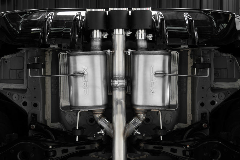 MBRP 23-24 Honda Civic Type R 2.0L T304 SS 3in Cat-Back Exhaust Triple Center Outlet w/ Carbon Tips-SR1 Performance