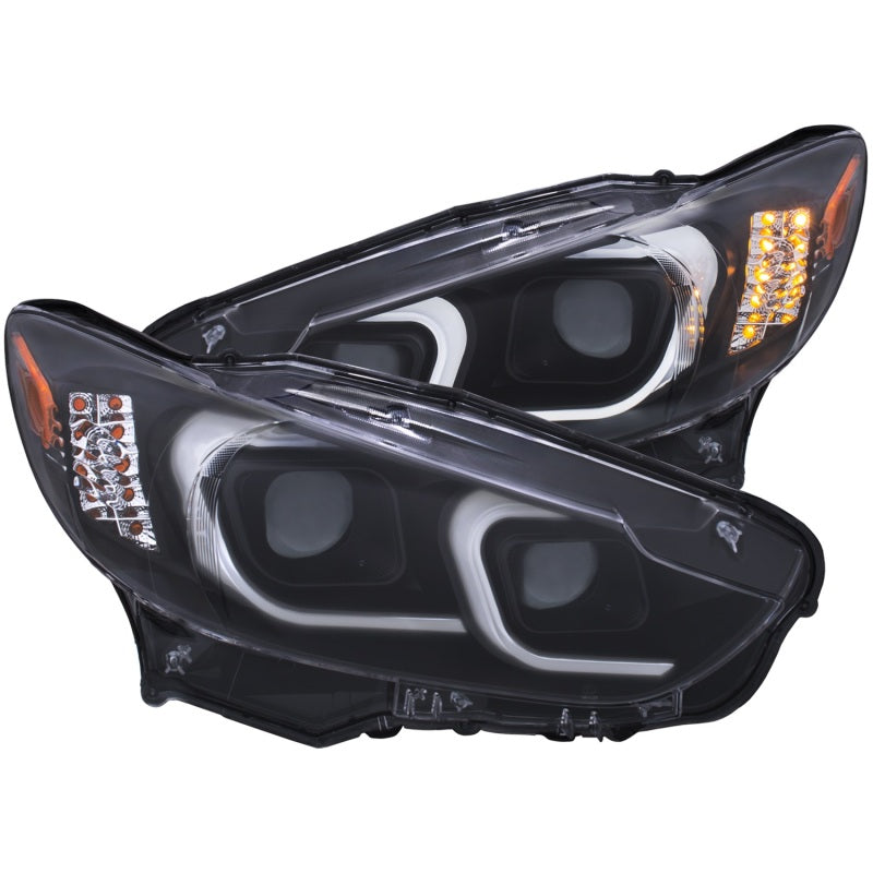 ANZO 2014-2015 Mazda 6 Projector Headlights w/ Plank Style Design Black-SR1 Performance