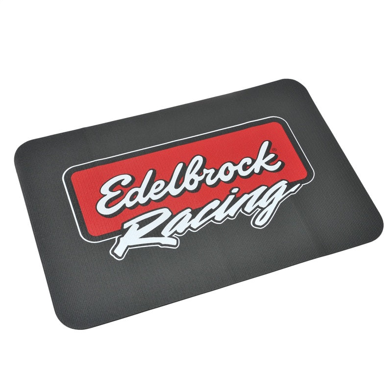 Edelbrock Racing Fender Cover - PVC Foam Mat - 2 Color Printed Edelbrock Racing Logo-SR1 Performance